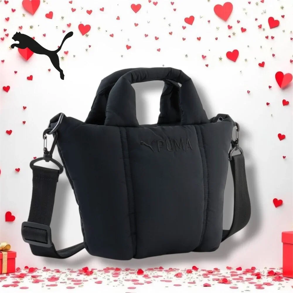 PUMA Puffer Y2K Streetwear Quilted Mini Tote Bag - 942588-01 - BRAND NEW (V2)